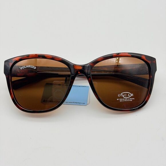 Oscar de la Renta Tortoise Shell Polarised Sunglasses OSS 1364 CEP 215 main image 9